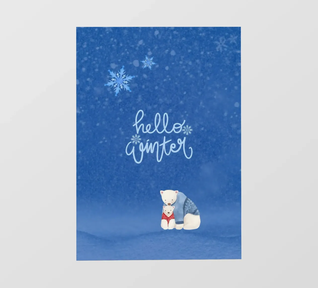 Hello Winter Poster telo in pvc da ORION