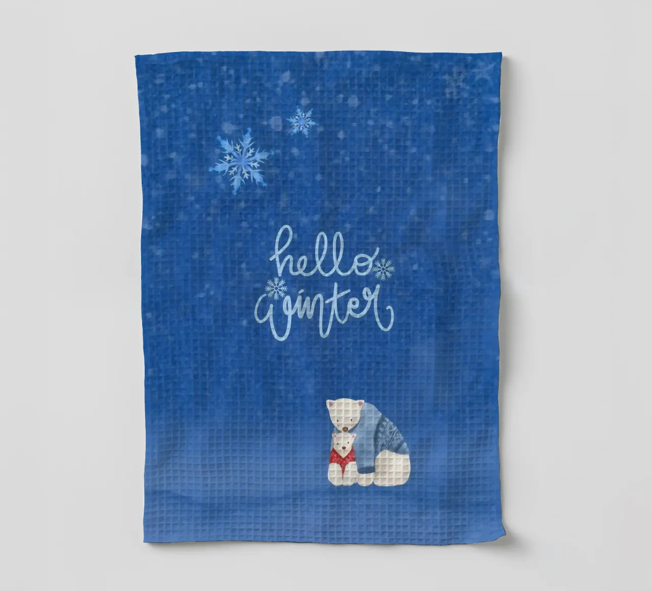 Hello Winter Poster canovaccio da cucina da ORION