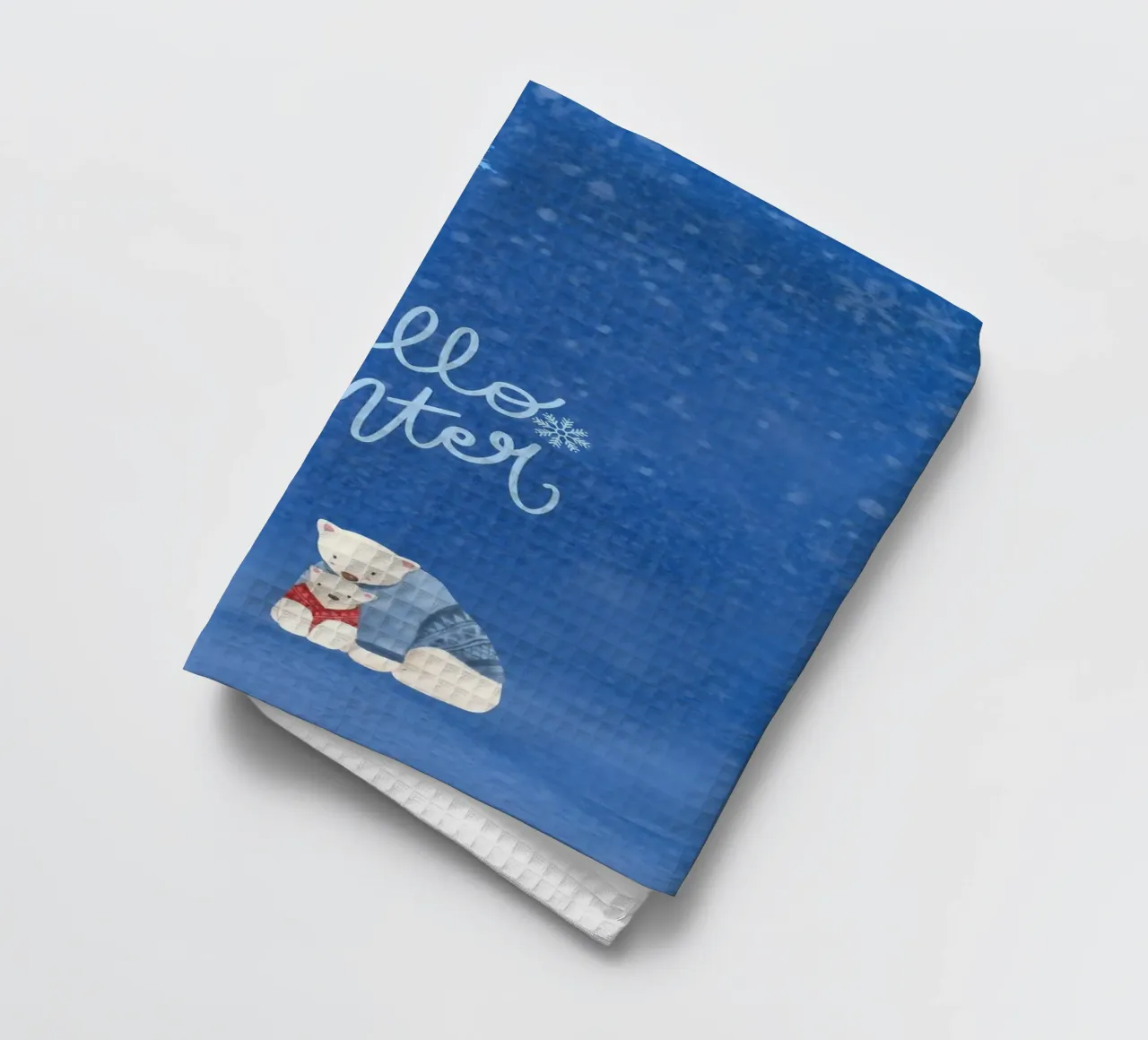 Hello Winter Poster canovaccio da cucina da ORION