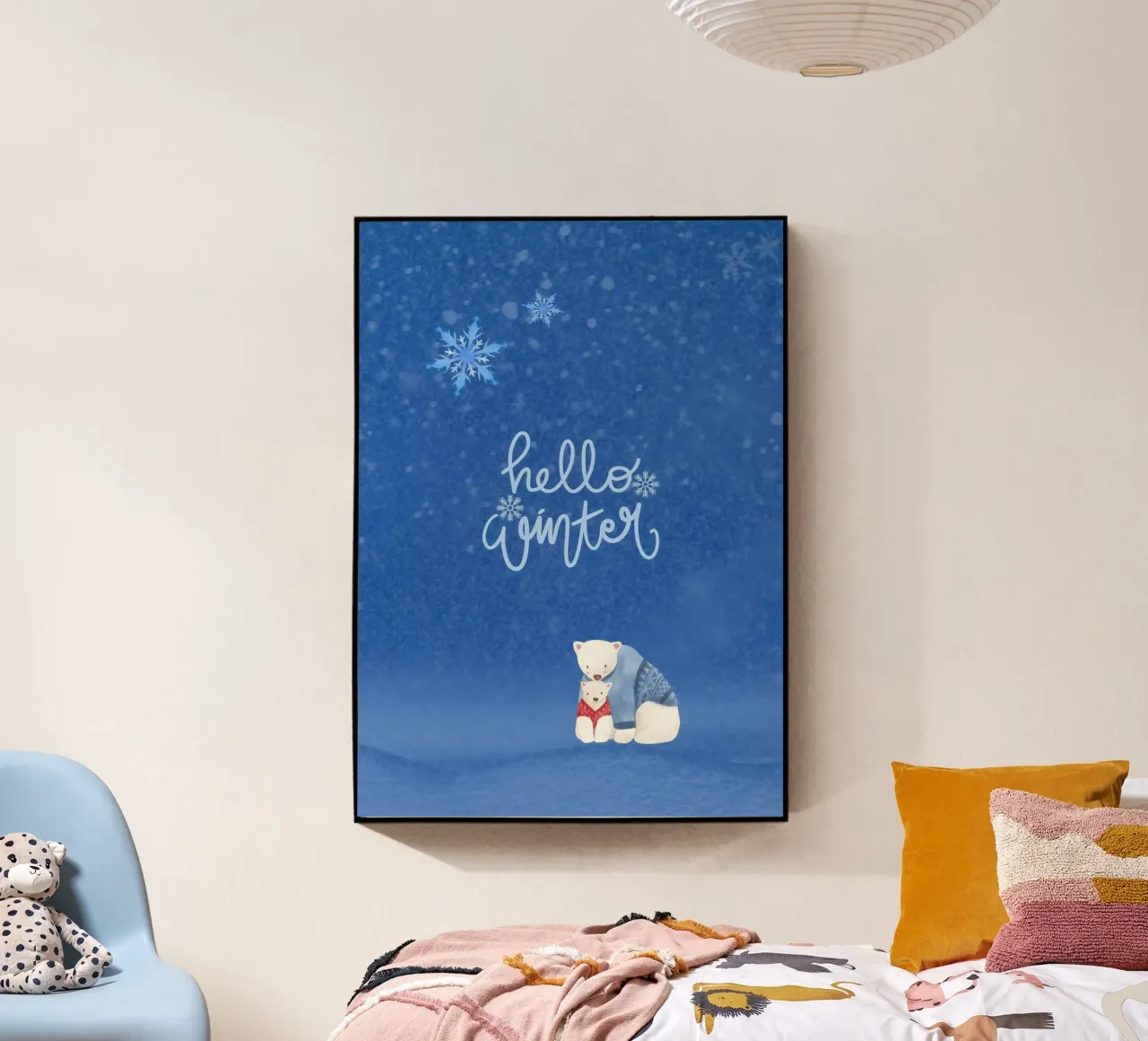 Hello Winter Poster plexiglass da ORION