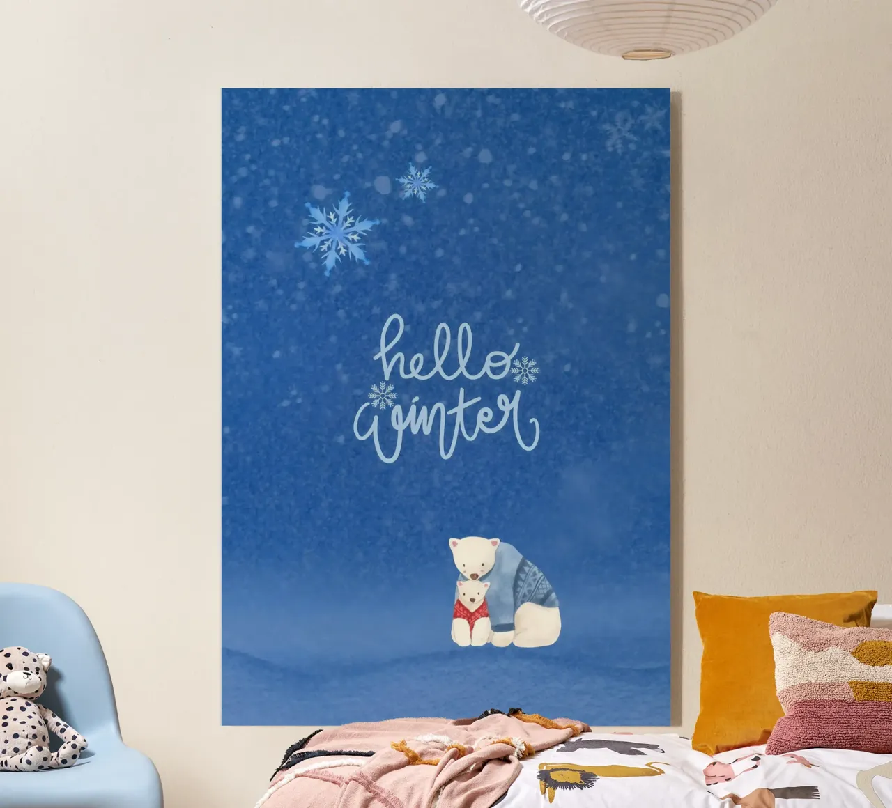 Hello Winter Poster plexiglass da ORION