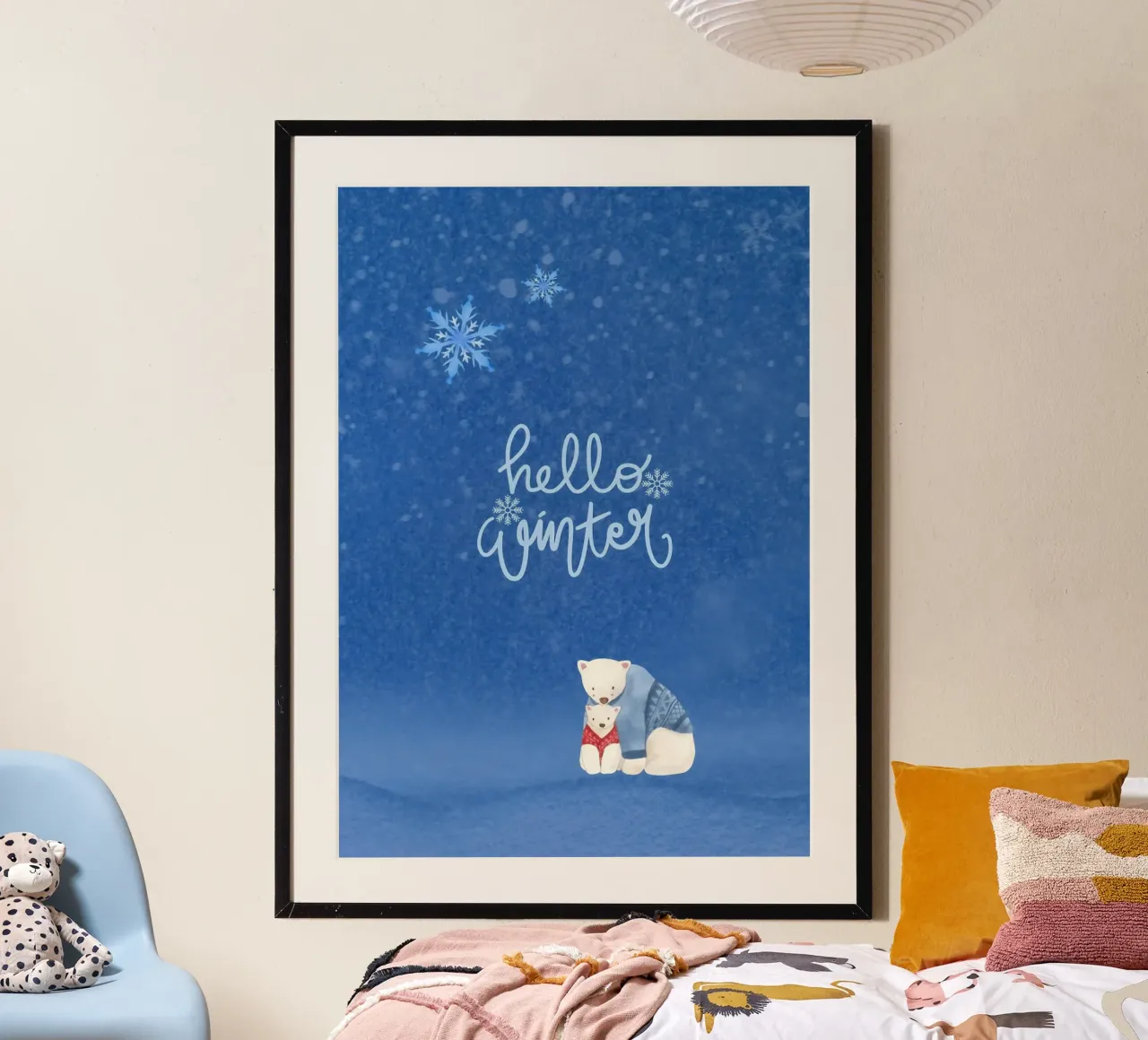 Hello Winter Poster carta hahnemühle da ORION