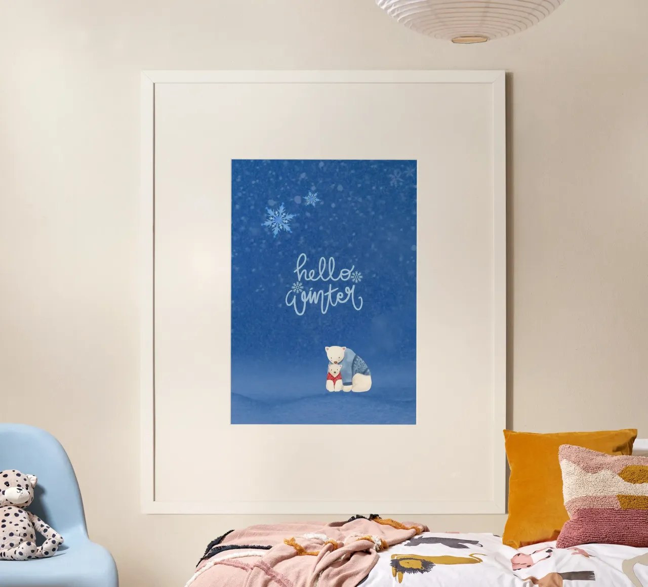 Hello Winter Poster carta hahnemühle da ORION