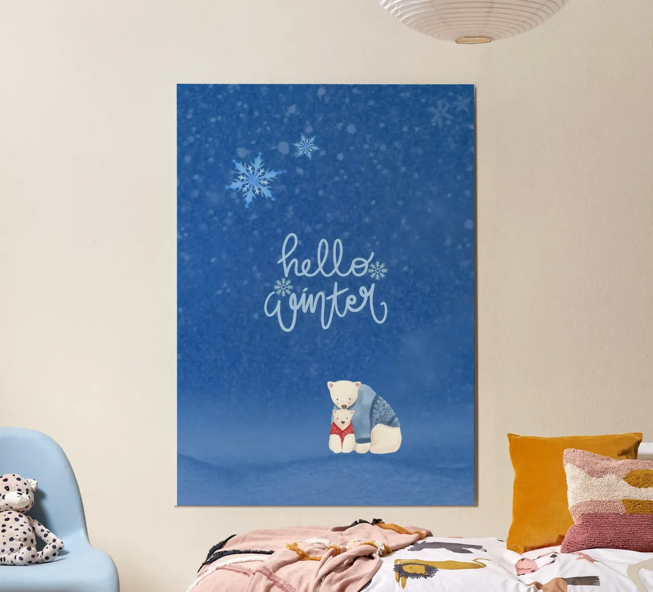 Hello Winter Poster carta hahnemühle da ORION