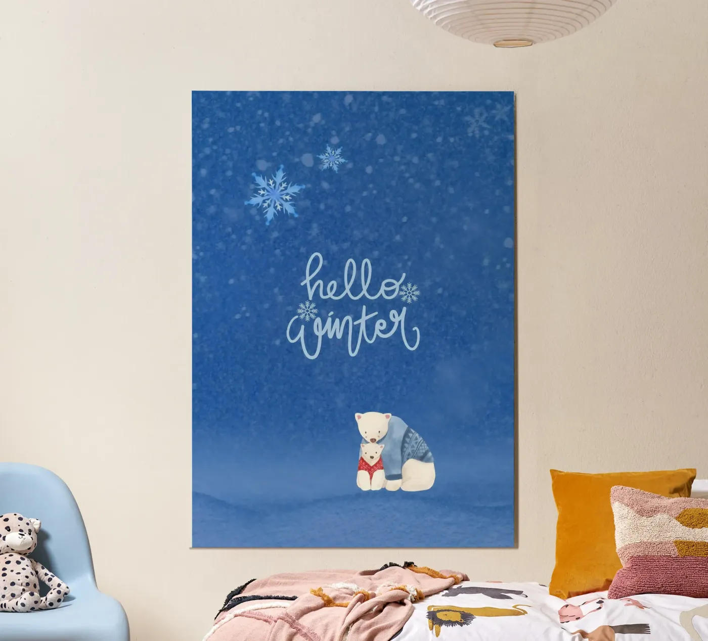 Hello Winter Poster poster by ORION