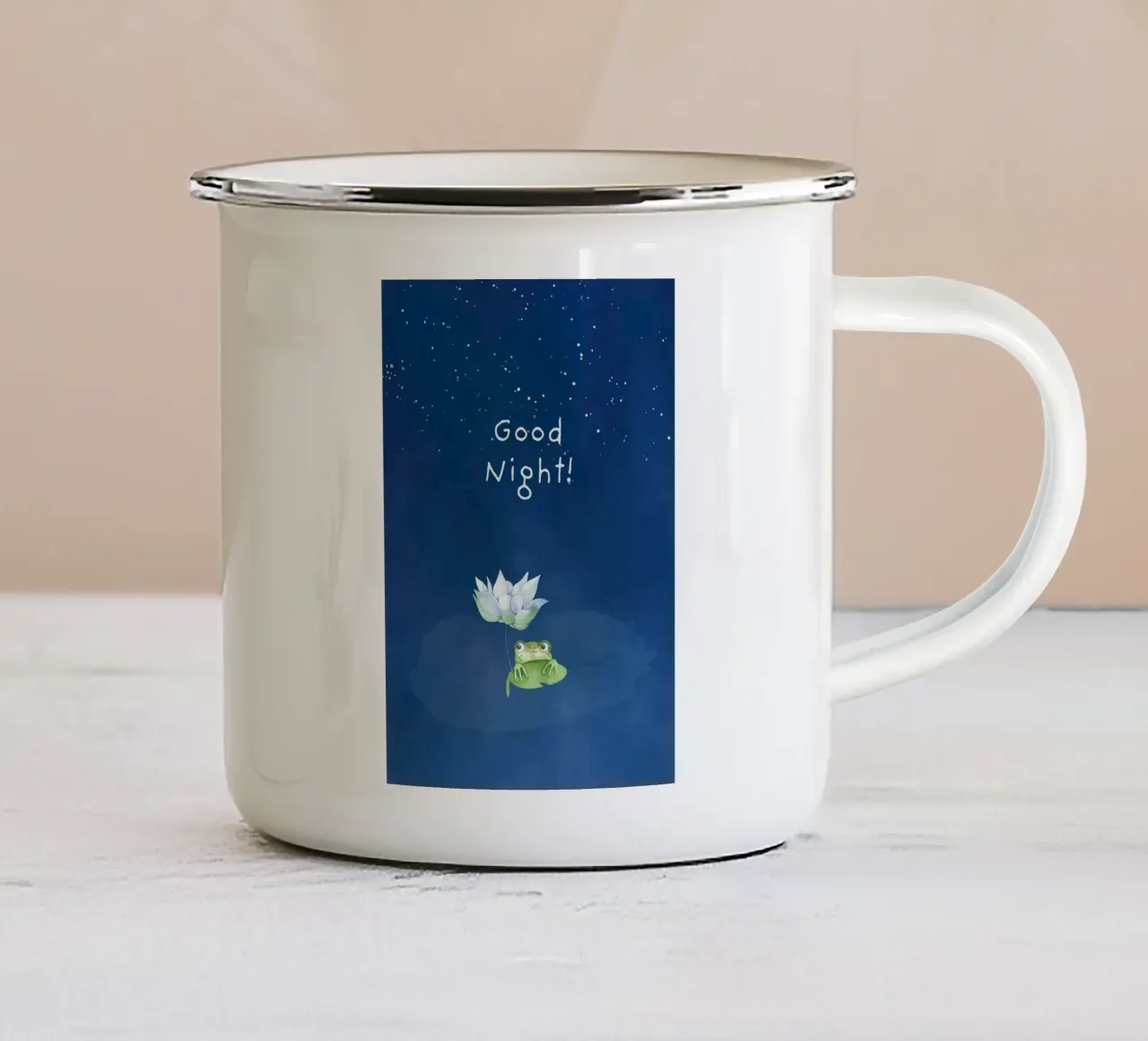 Buona notte! tazza in smalto da ORION