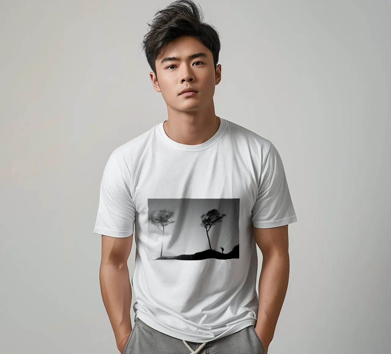 The photographer and the tree t-shirt da Fjöllart