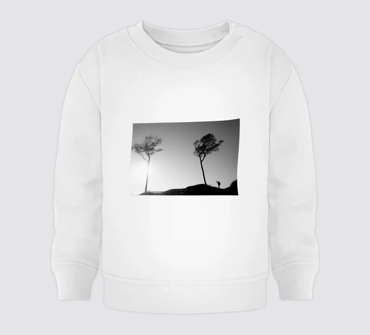 The photographer and the tree felpa neonato da Fjöllart