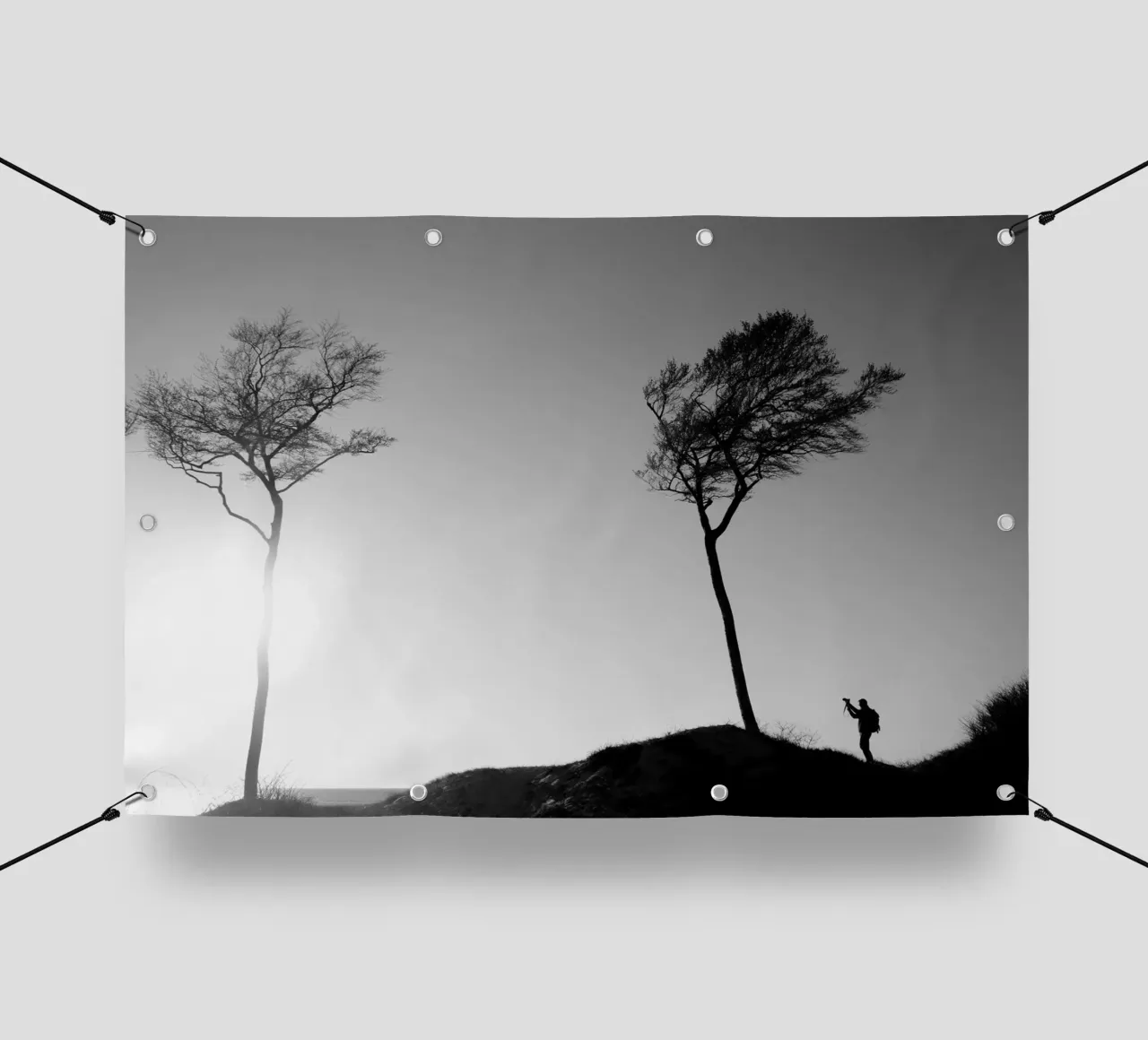 The photographer and the tree telo in pvc da Fjöllart