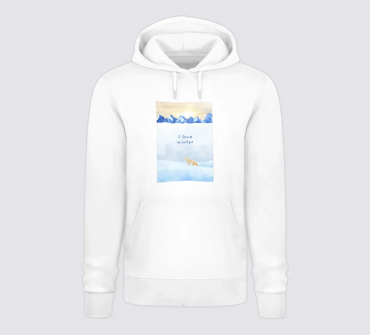 Amo l'inverno felpa con cappuccio da ORION