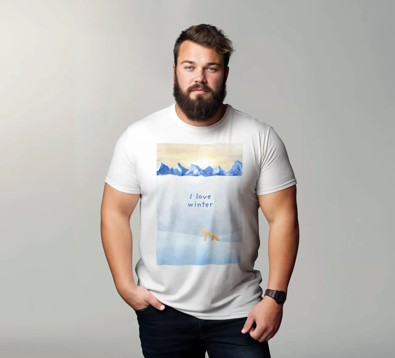 Amo l'inverno t-shirt da ORION
