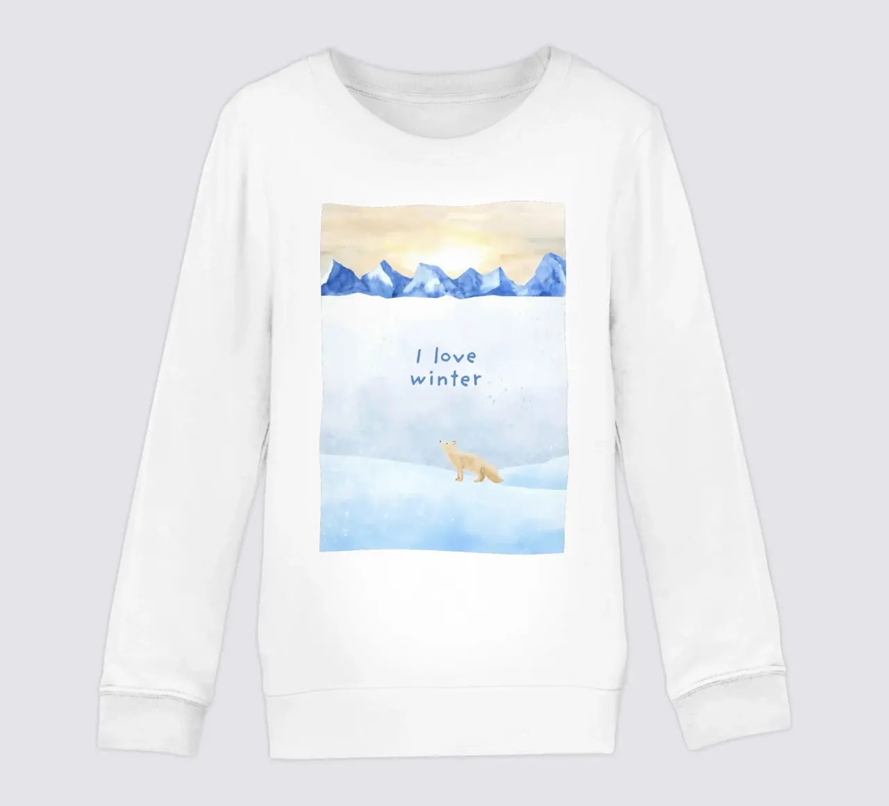 Amo l'inverno felpa bambino da ORION