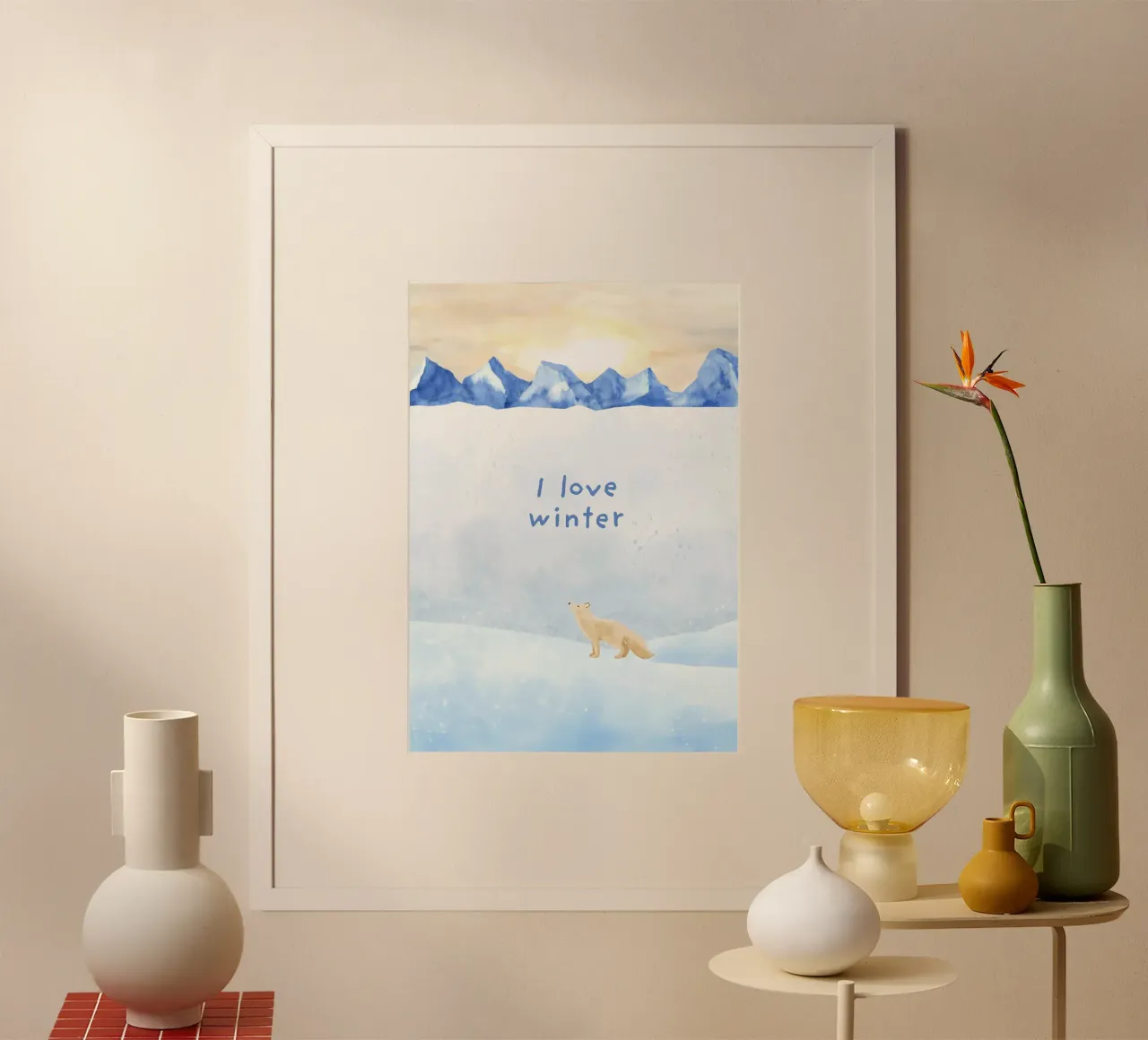 Amo l'inverno carta hahnemühle da ORION