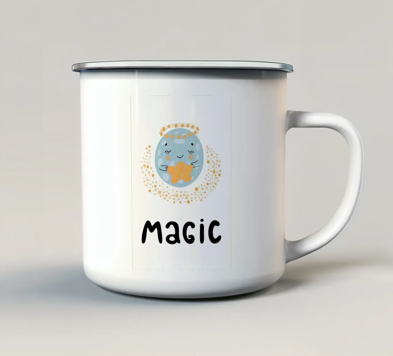 Una cameretta magica tazza in smalto da ORION