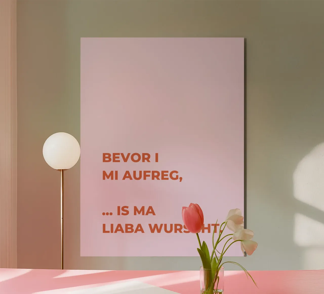 Bevor i mi aufreg alluminio dibond da Made in Bavaria