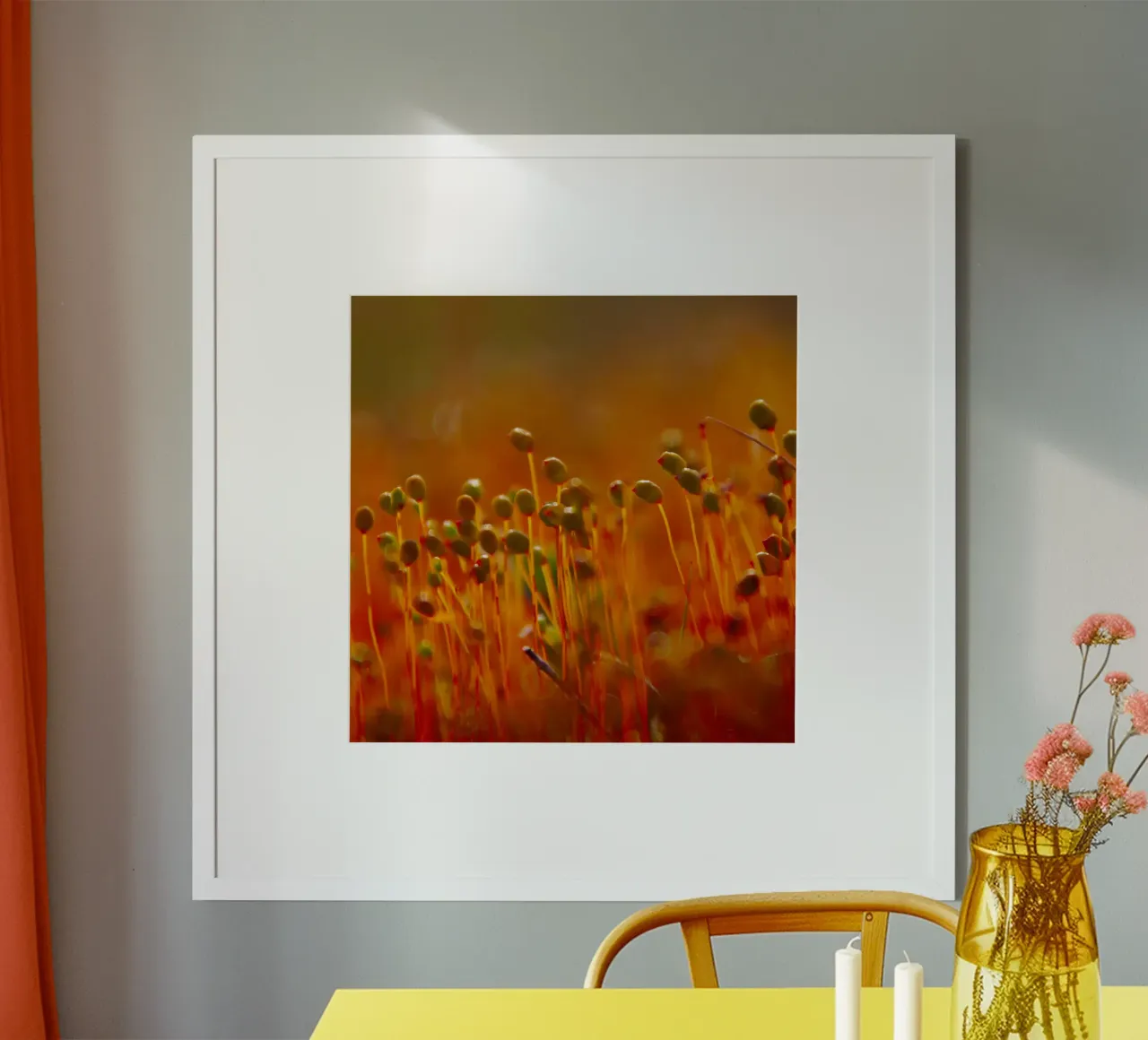 Little sprouts poster con telaio in alluminio da Fjöllart
