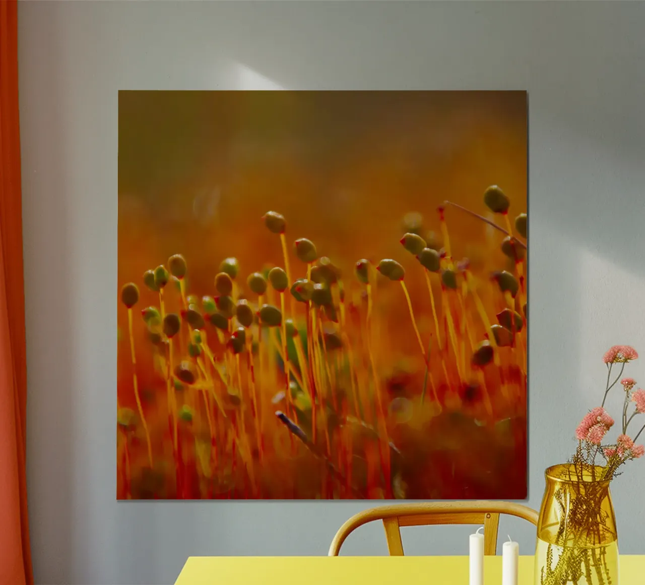 Little sprouts poster con telaio in alluminio da Fjöllart