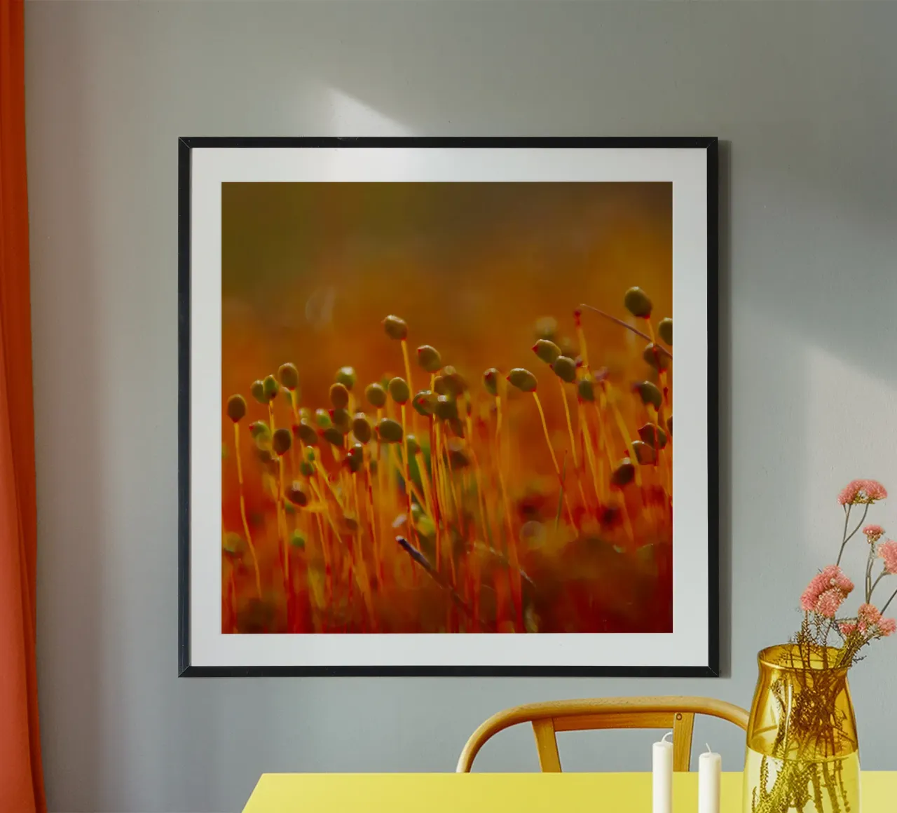 Little sprouts poster con telaio in alluminio da Fjöllart