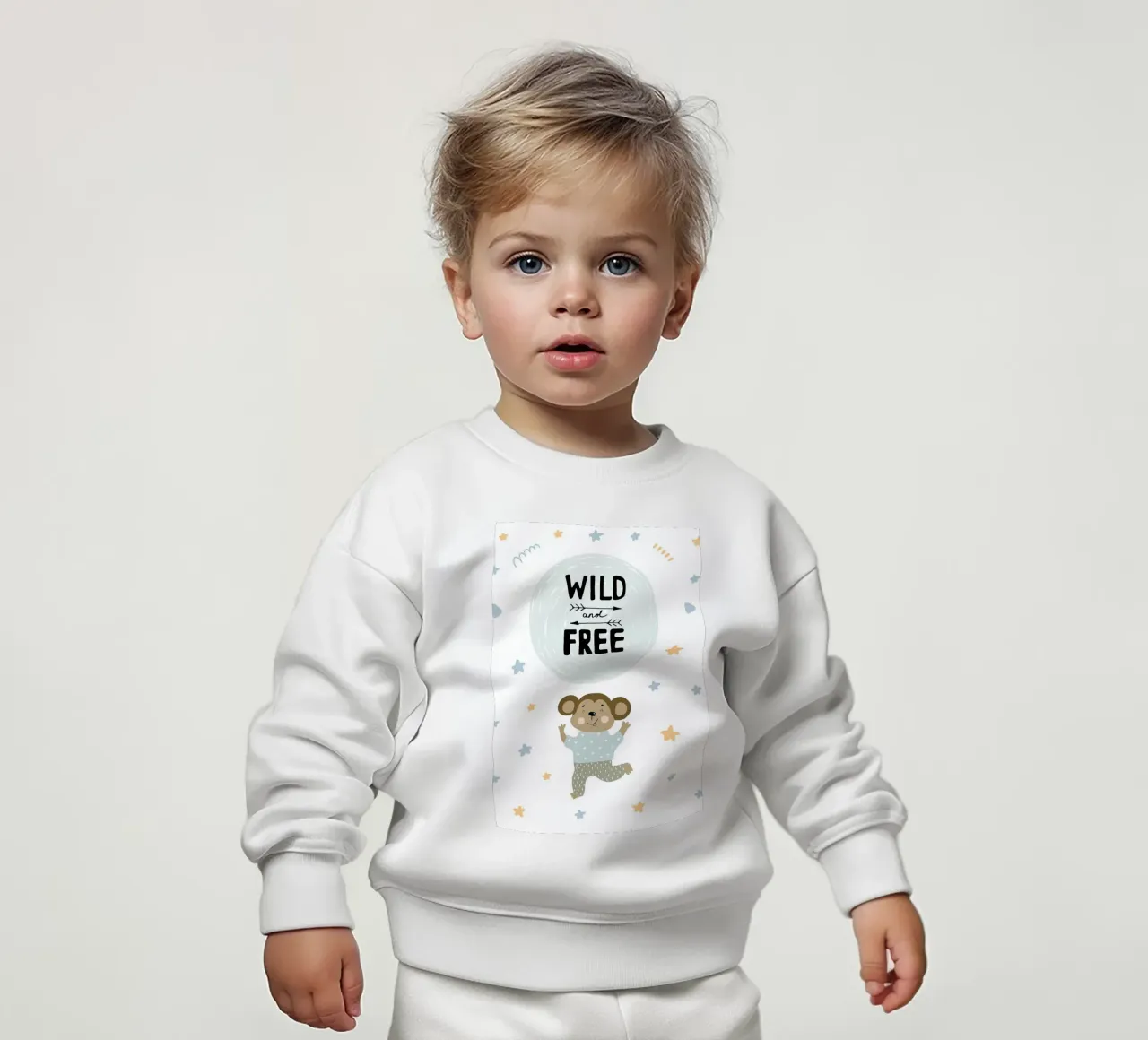 Selvaggio e libero felpa neonato da ORION