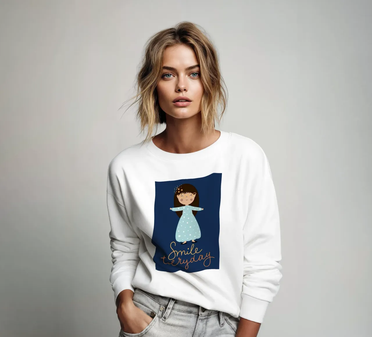 Sonreír todos los días sudadera de ORION
