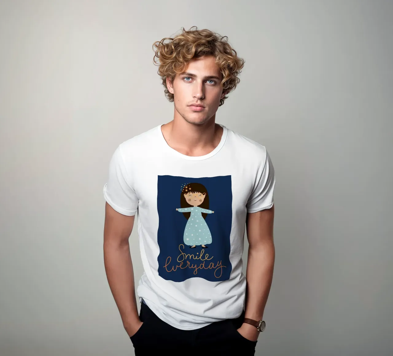 Sonreír todos los días camiseta de ORION