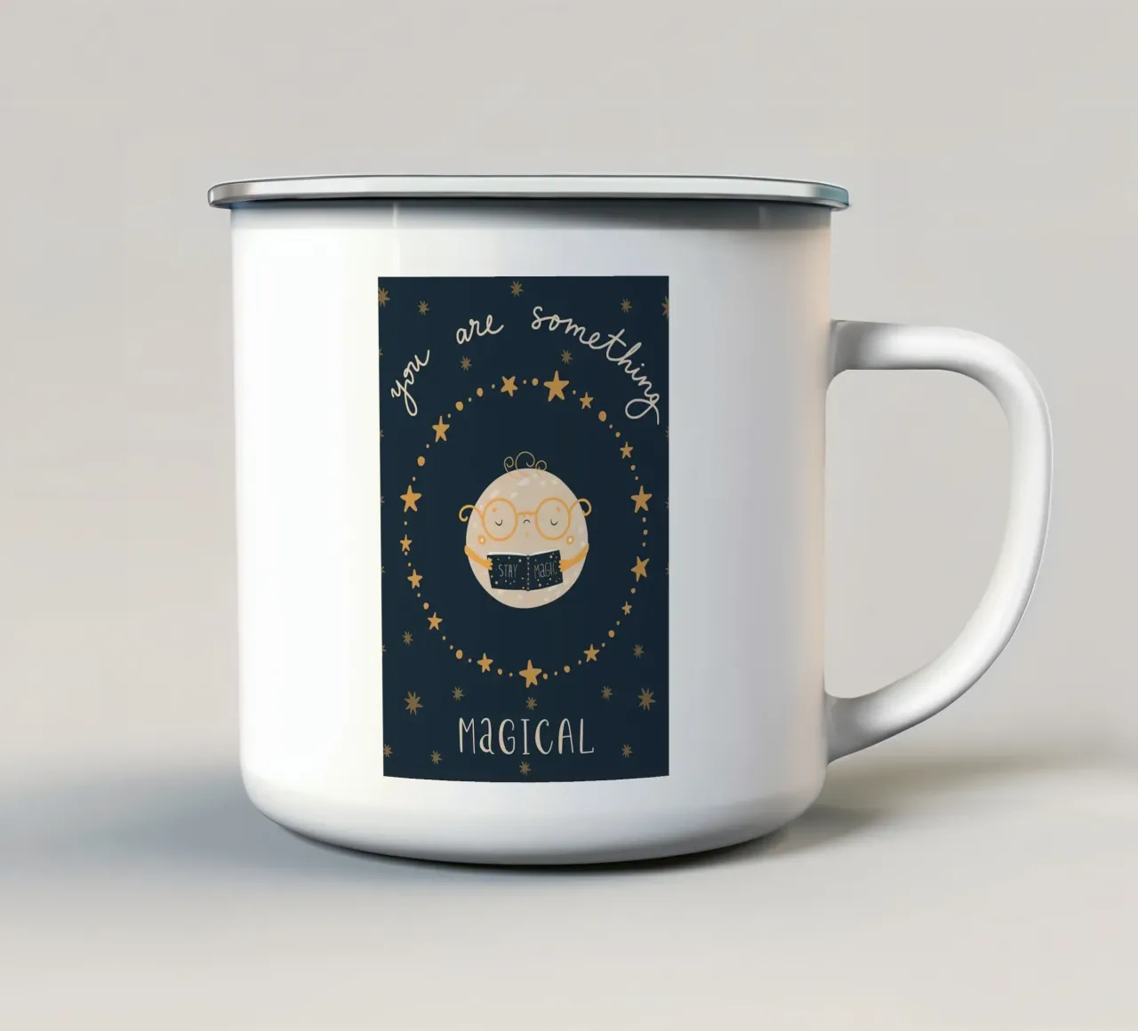 Una cameretta magica tazza in smalto da ORION