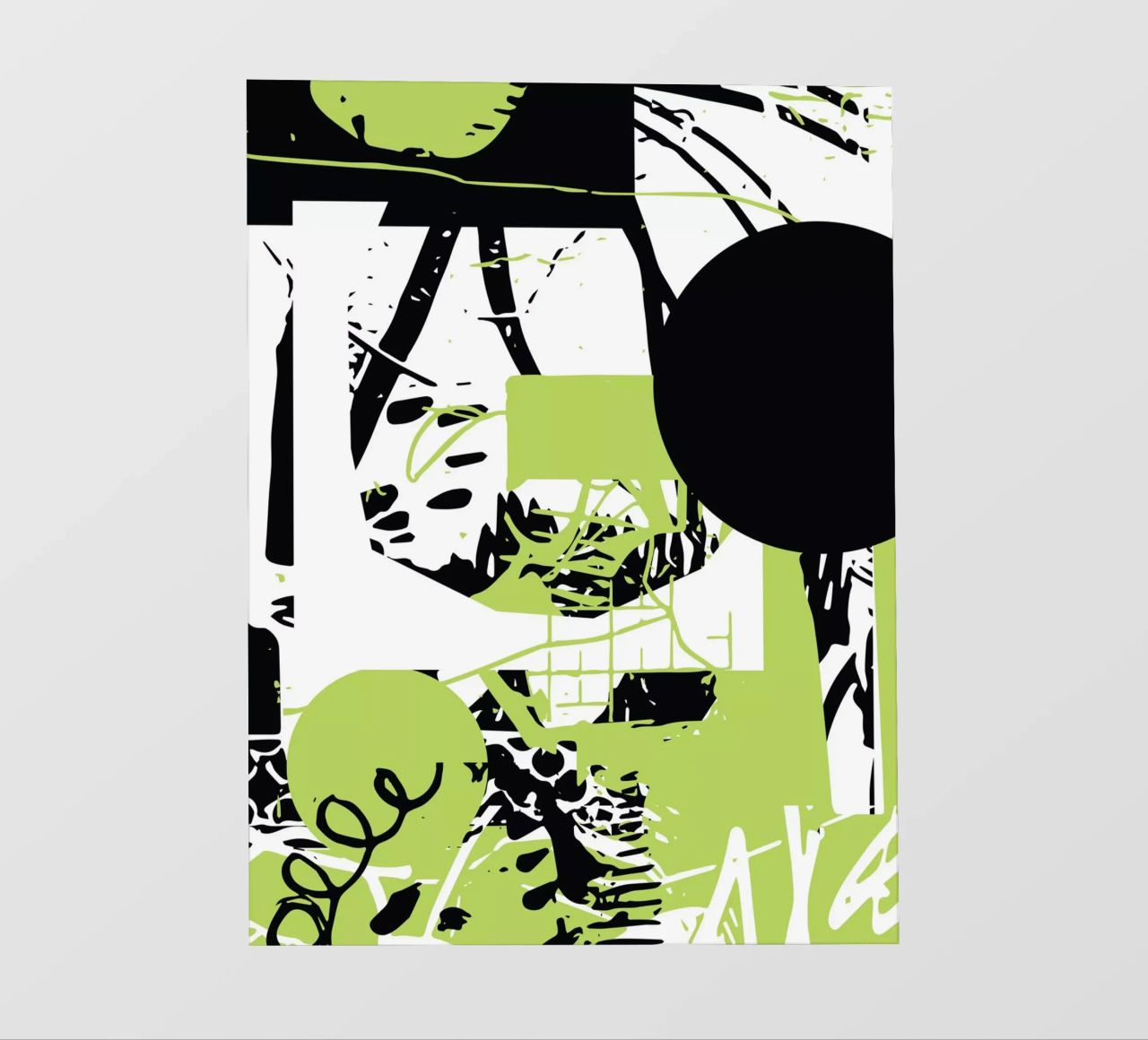 Graffiti Glitch photo wallpaper by Kim Hubball Studio