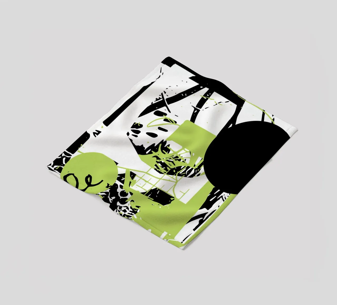 Graffiti Glitch coperta in pile da Kim Hubball Studio
