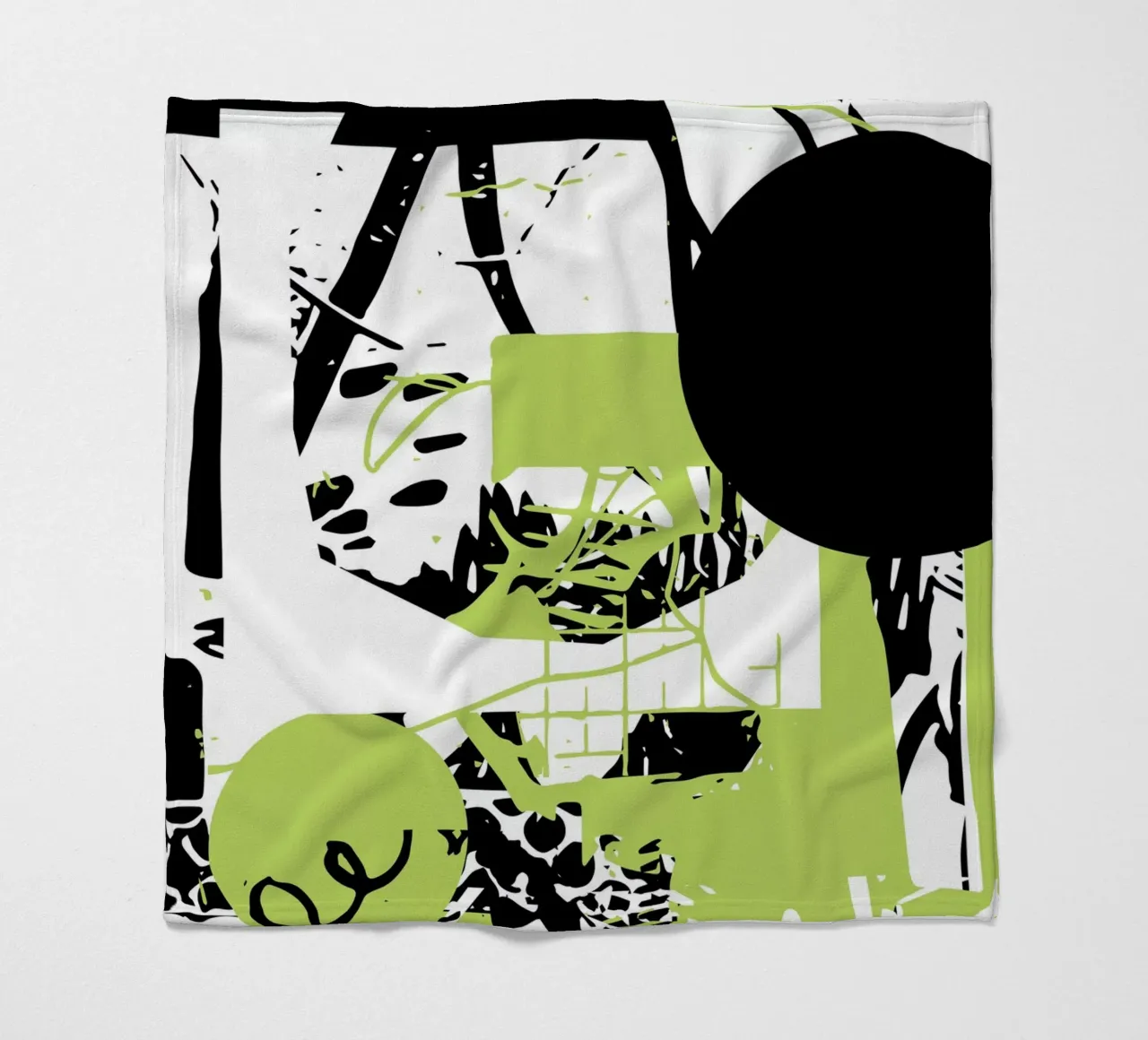Graffiti Glitch coperta in pile da Kim Hubball Studio