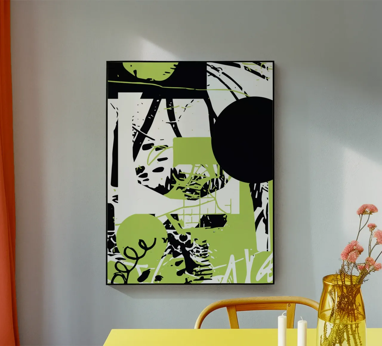 Graffiti Glitch plexiglass da Kim Hubball Studio