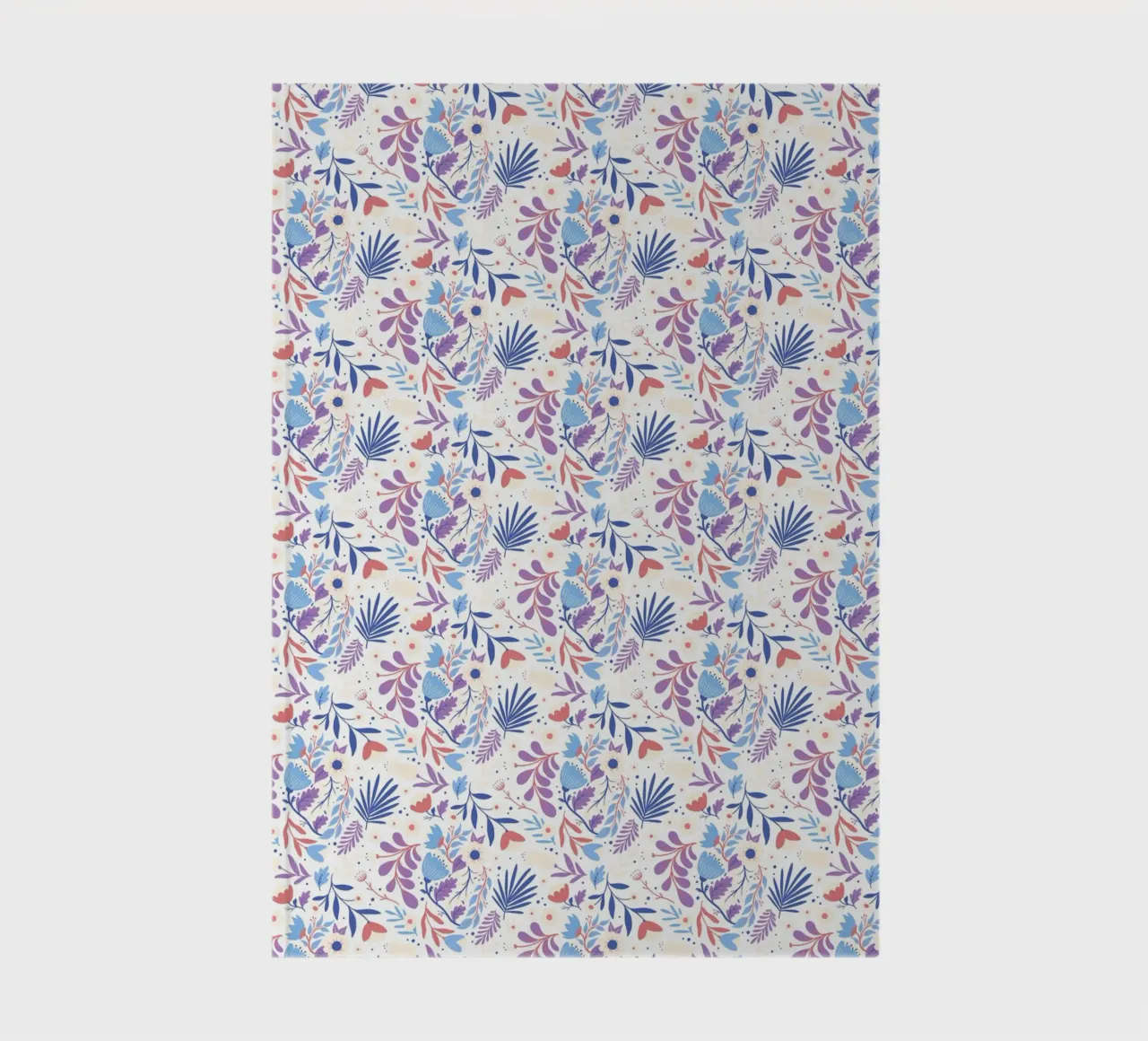 Delicate pattern of flowers and plants notebook by The joy of home