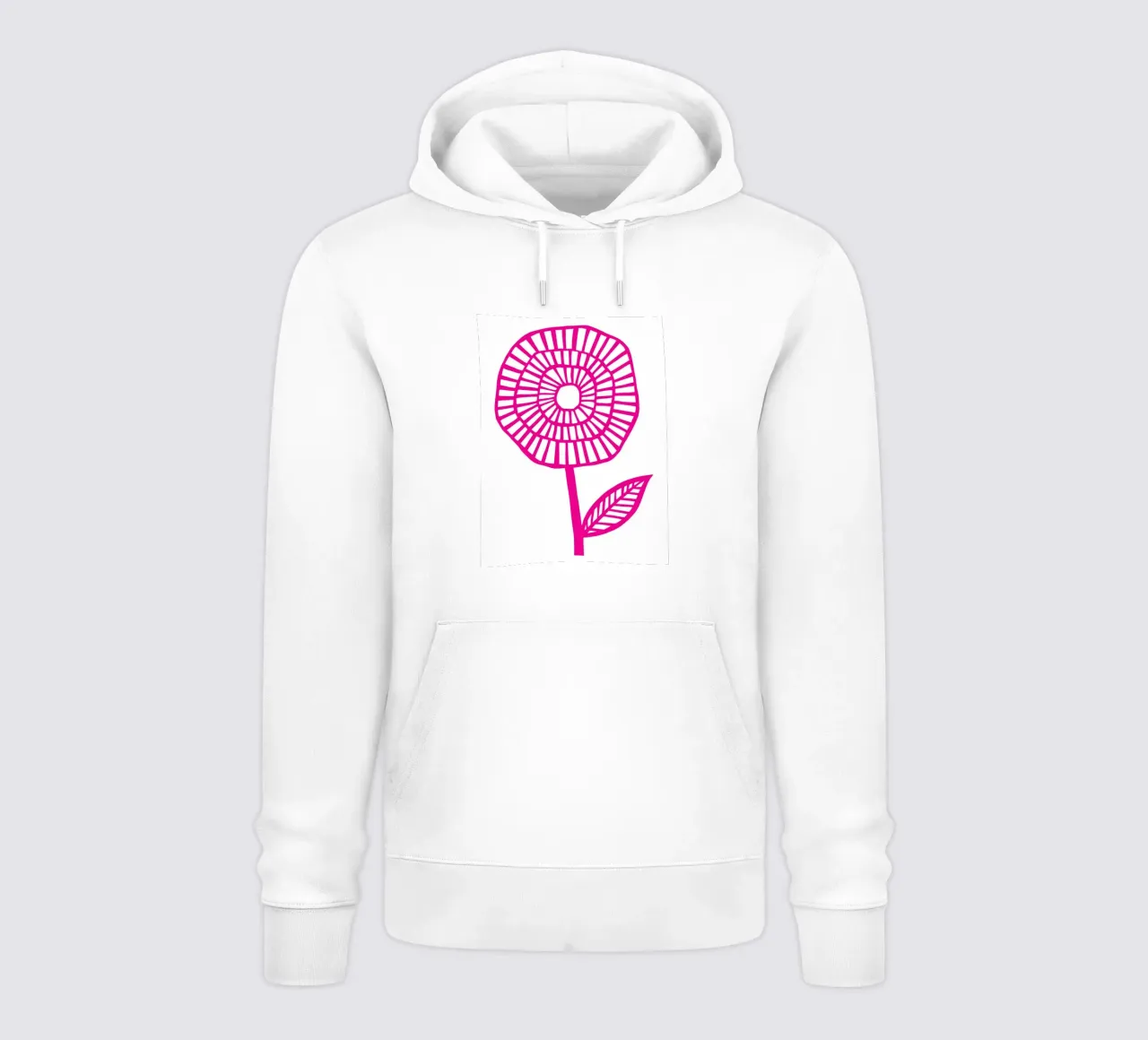 Grande fiore rosa felpa con cappuccio da Kim Hubball Studio
