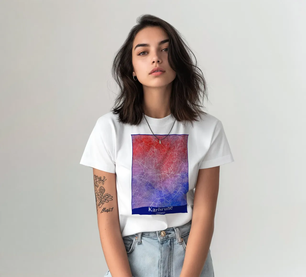 Karlsruhe GERMANY t-shirt da WorldPrint
