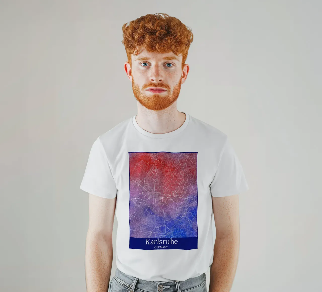 Karlsruhe GERMANY t-shirt da WorldPrint
