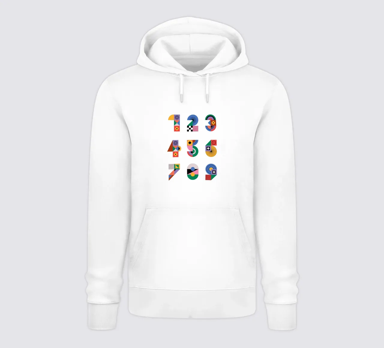 One Two Three sudadera con capucha de Tamsen Design