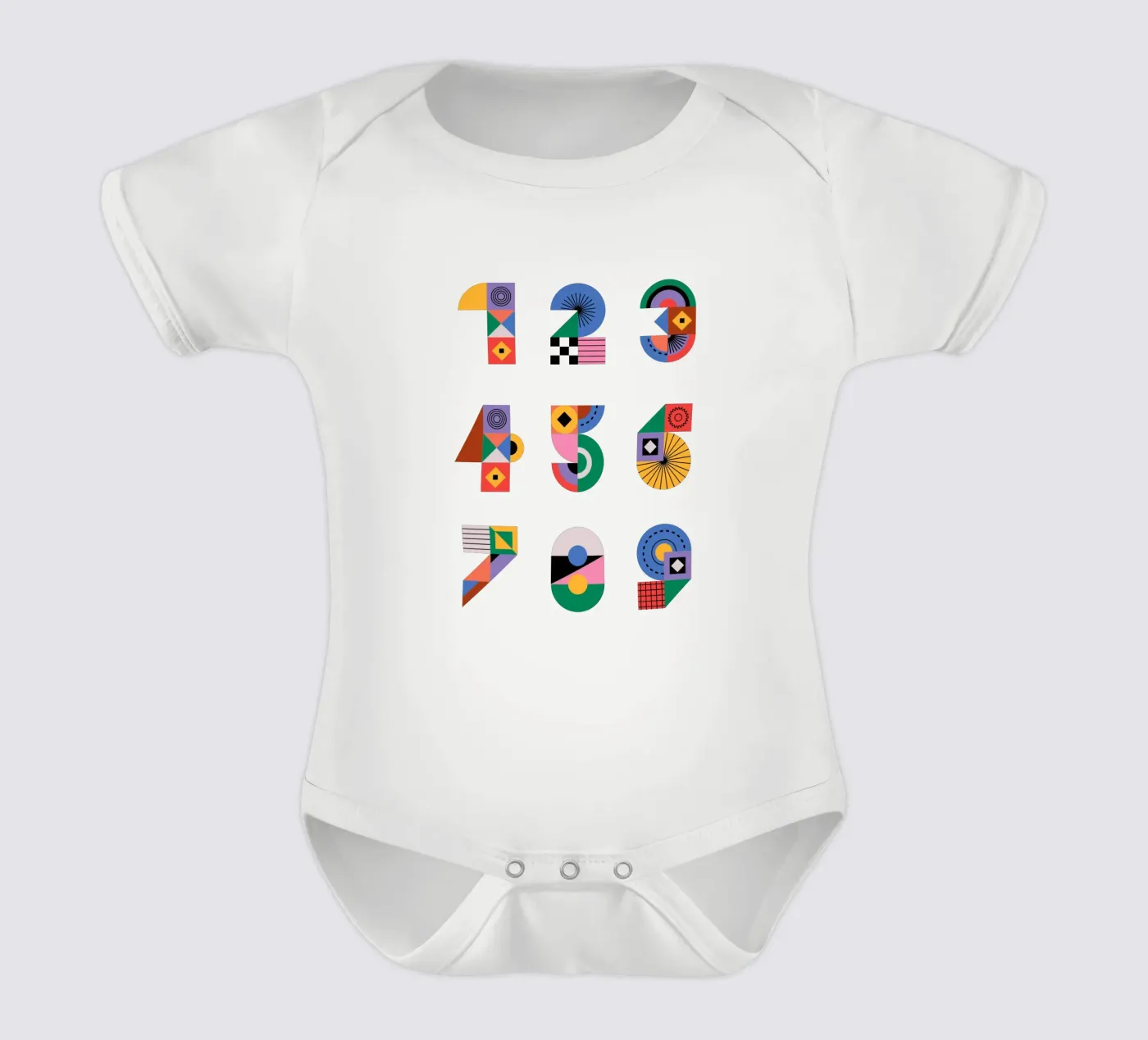 One Two Three babyrompertje korte mouwen van Tamsen Design