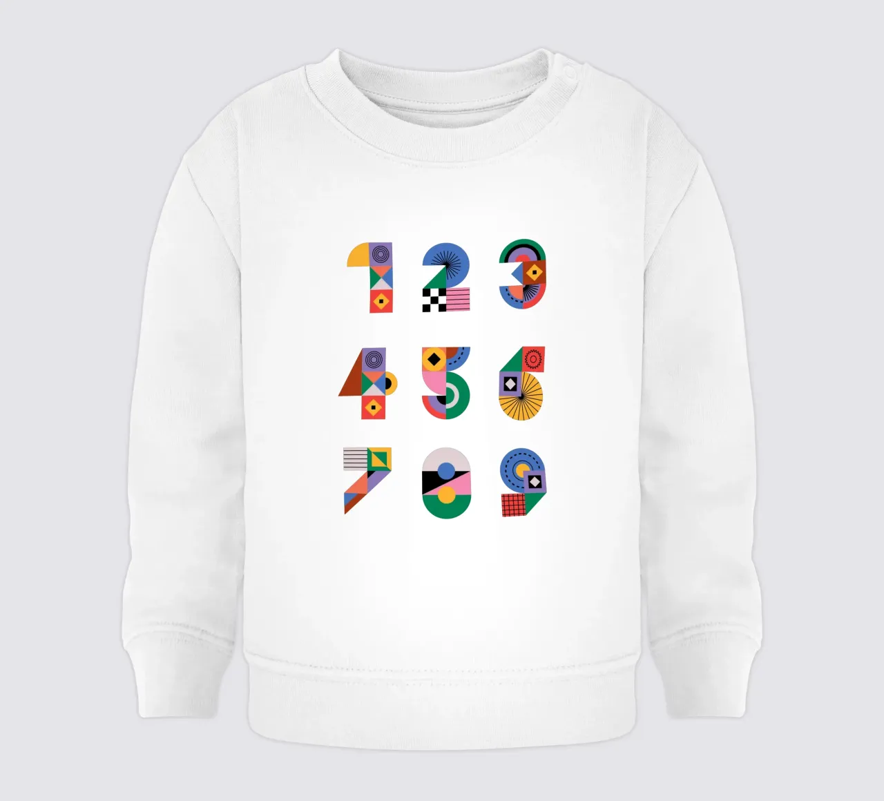 One Two Three felpa neonato da Tamsen Design