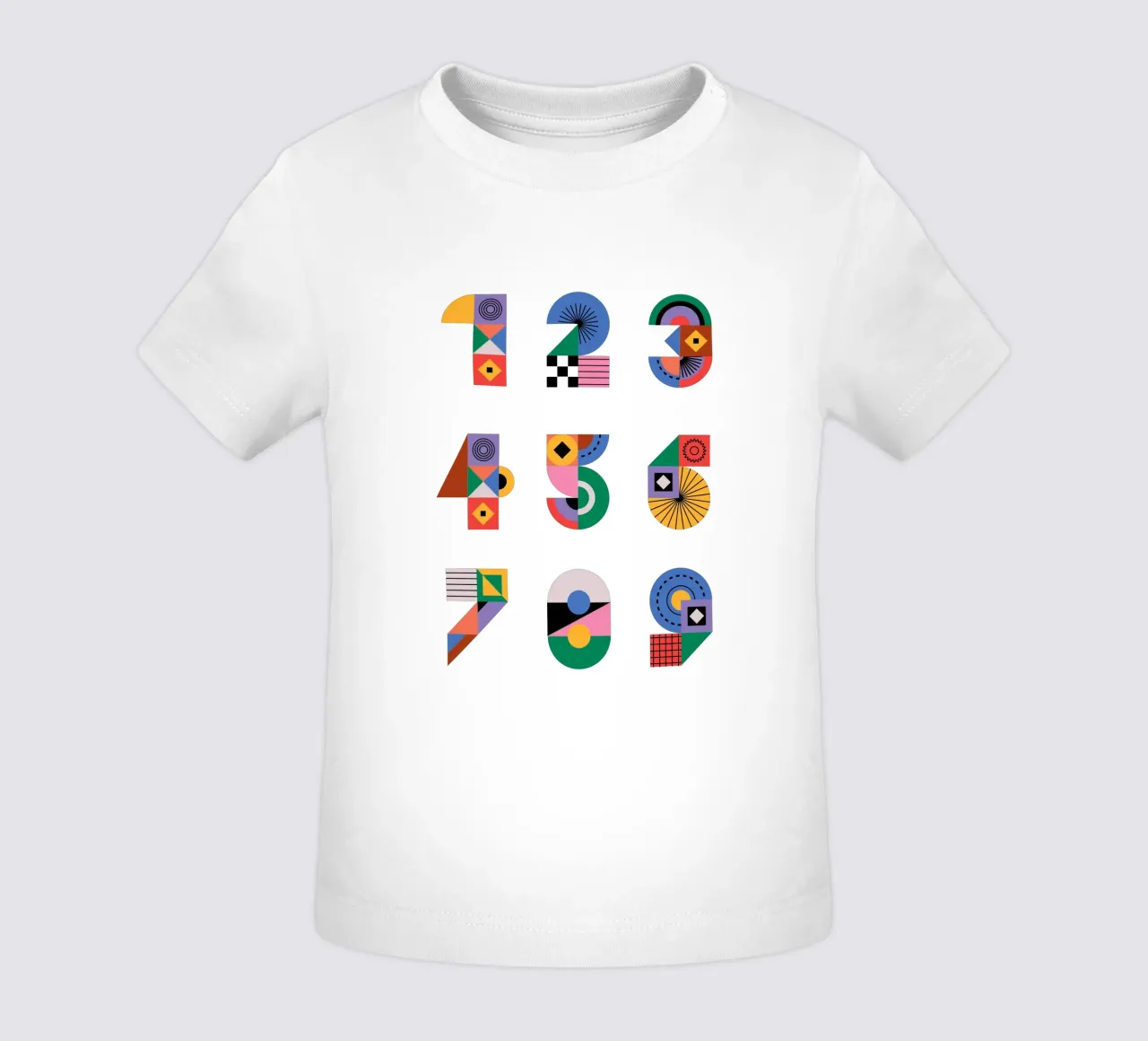 One Two Three maglietta neonato da Tamsen Design