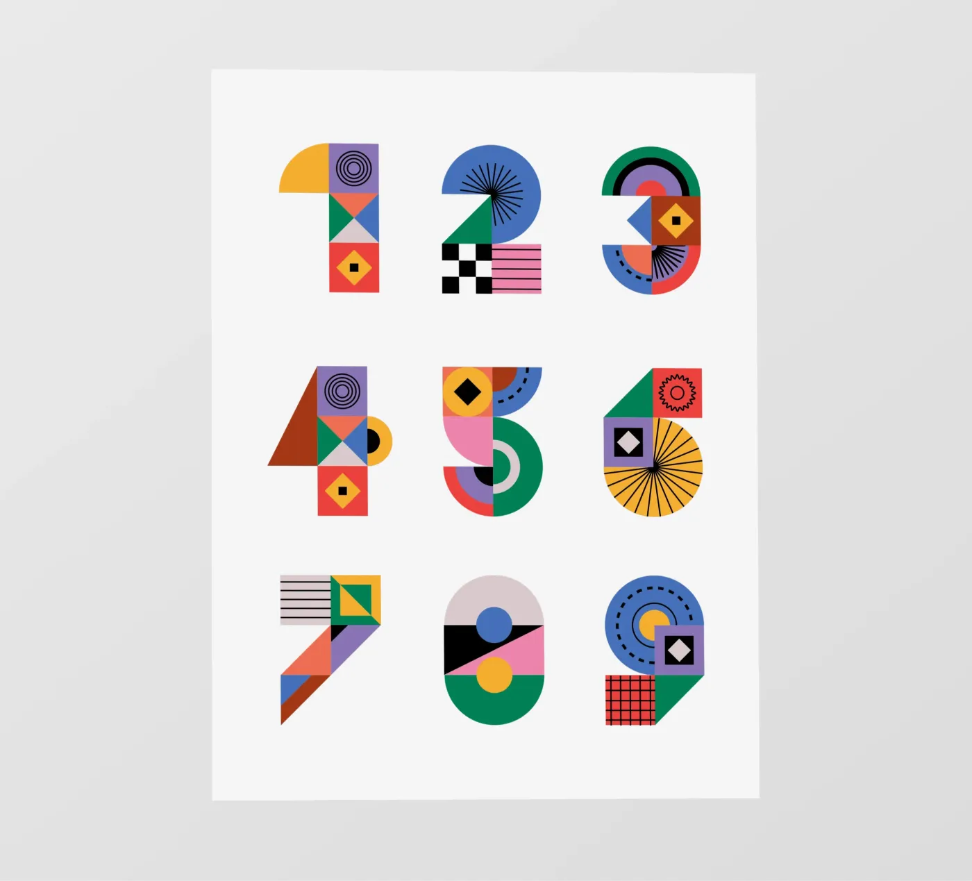 One Two Three papier peint photo de Tamsen Design