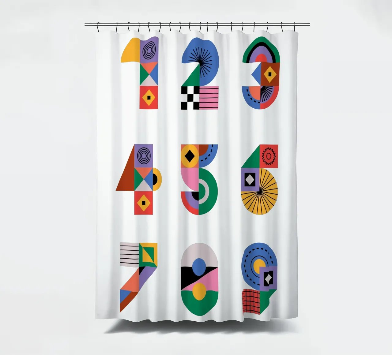One Two Three tenda da doccia da Tamsen Design