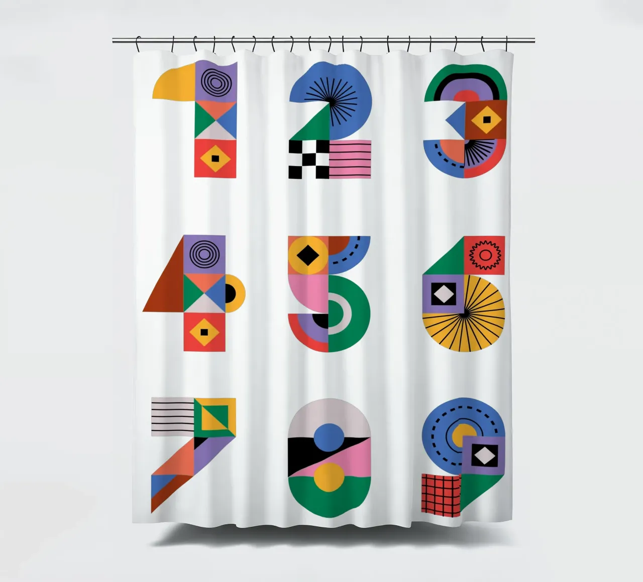 One Two Three tenda da doccia da Tamsen Design
