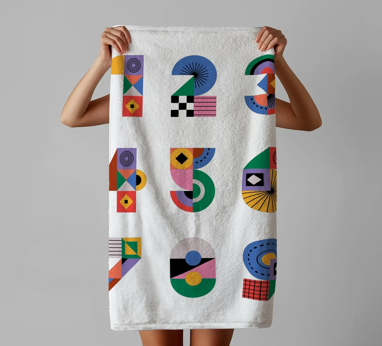 One Two Three asciugamano da bagno da Tamsen Design