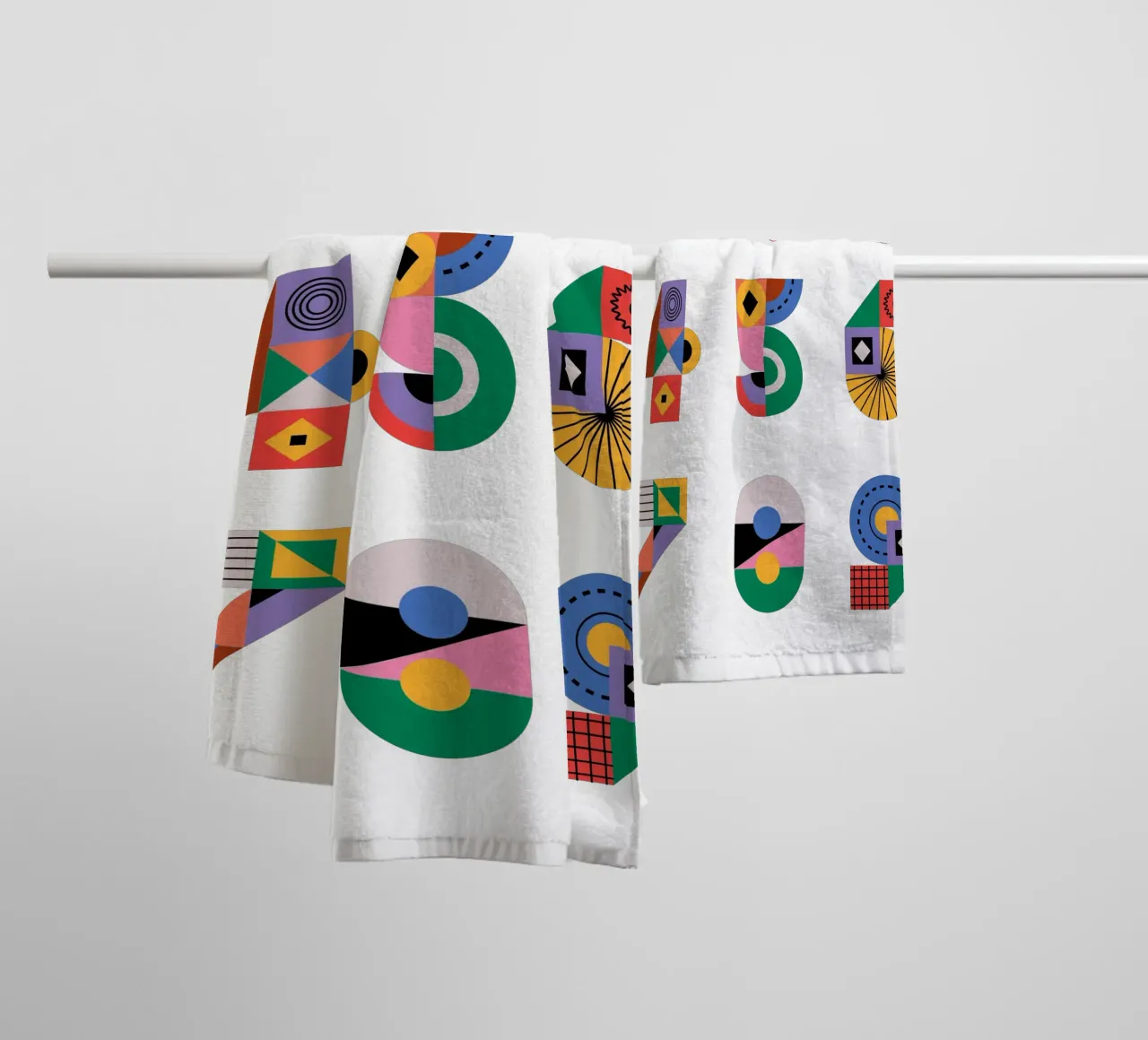 One Two Three asciugamano da bagno da Tamsen Design