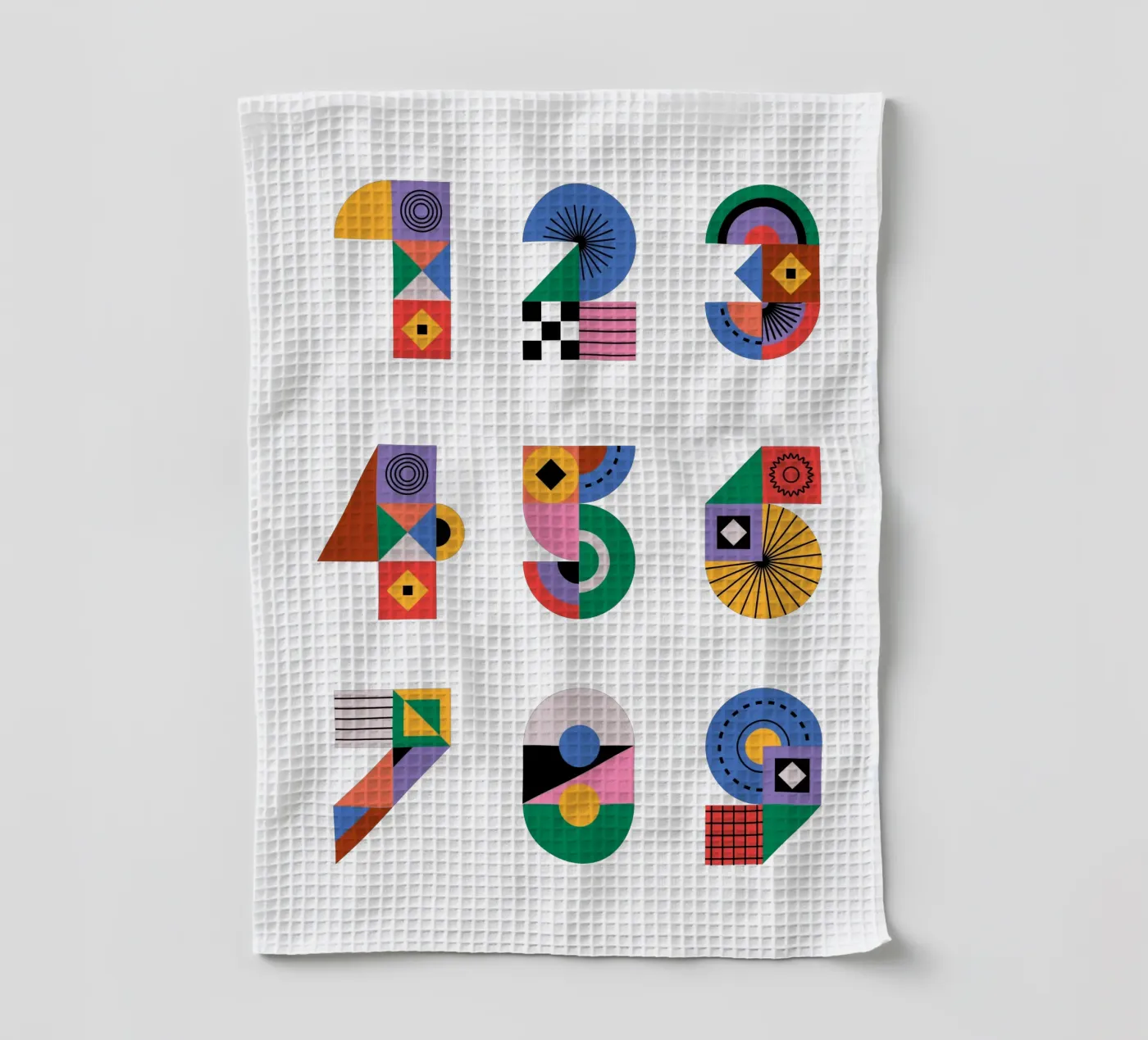 One Two Three Geschirrtuch von Tamsen Design