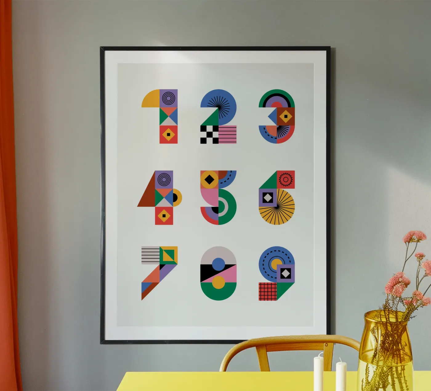 One Two Three poster da Tamsen Design