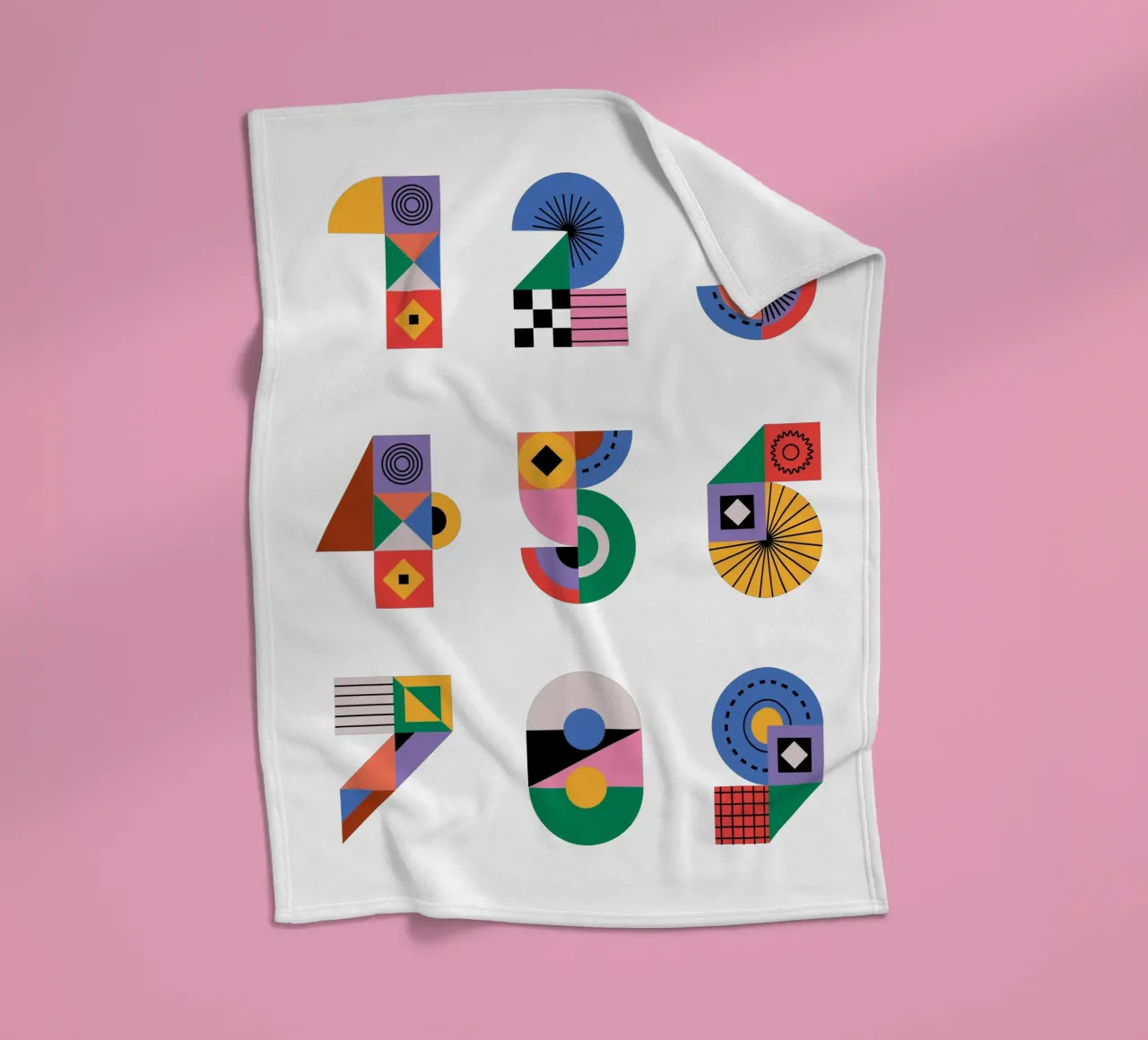One Two Three coperta in pile da Tamsen Design