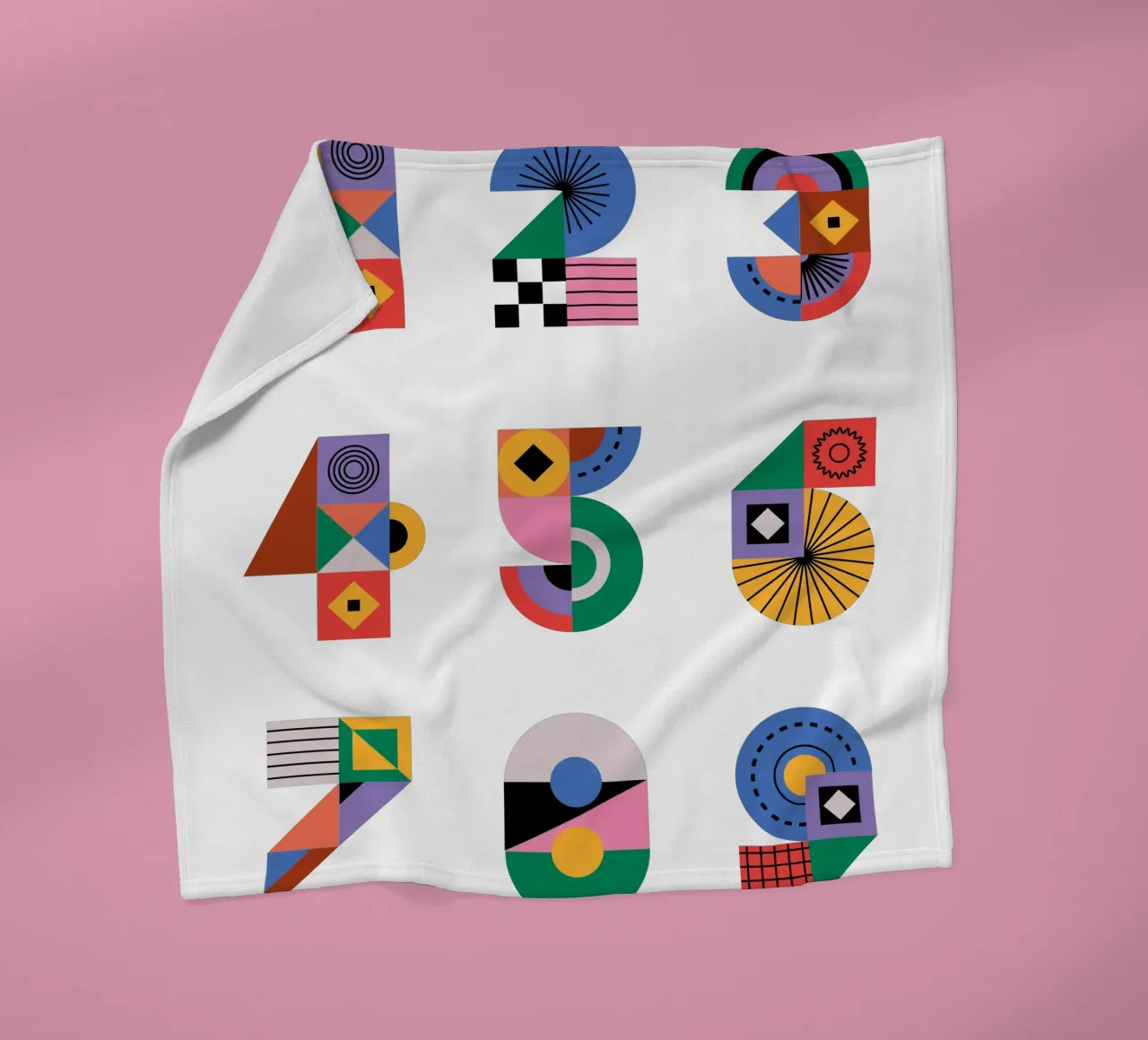 One Two Three coperta in pile da Tamsen Design