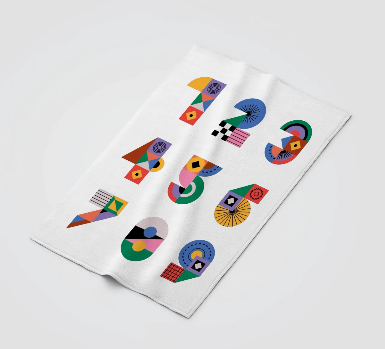 One Two Three coperta in pile da Tamsen Design