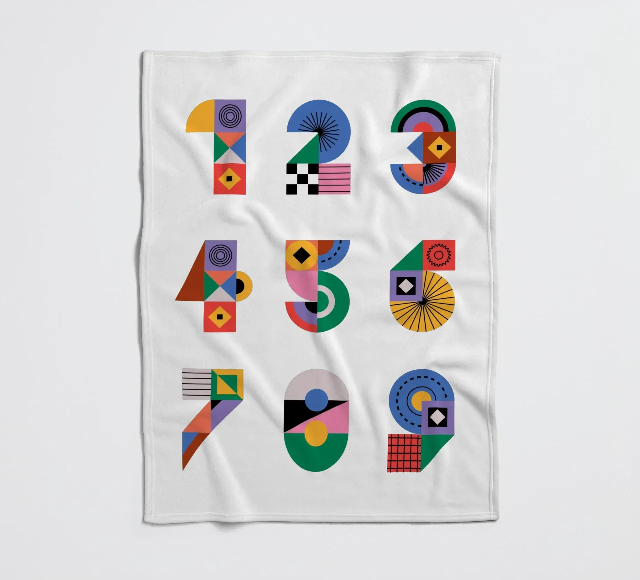 One Two Three coperta in pile da Tamsen Design