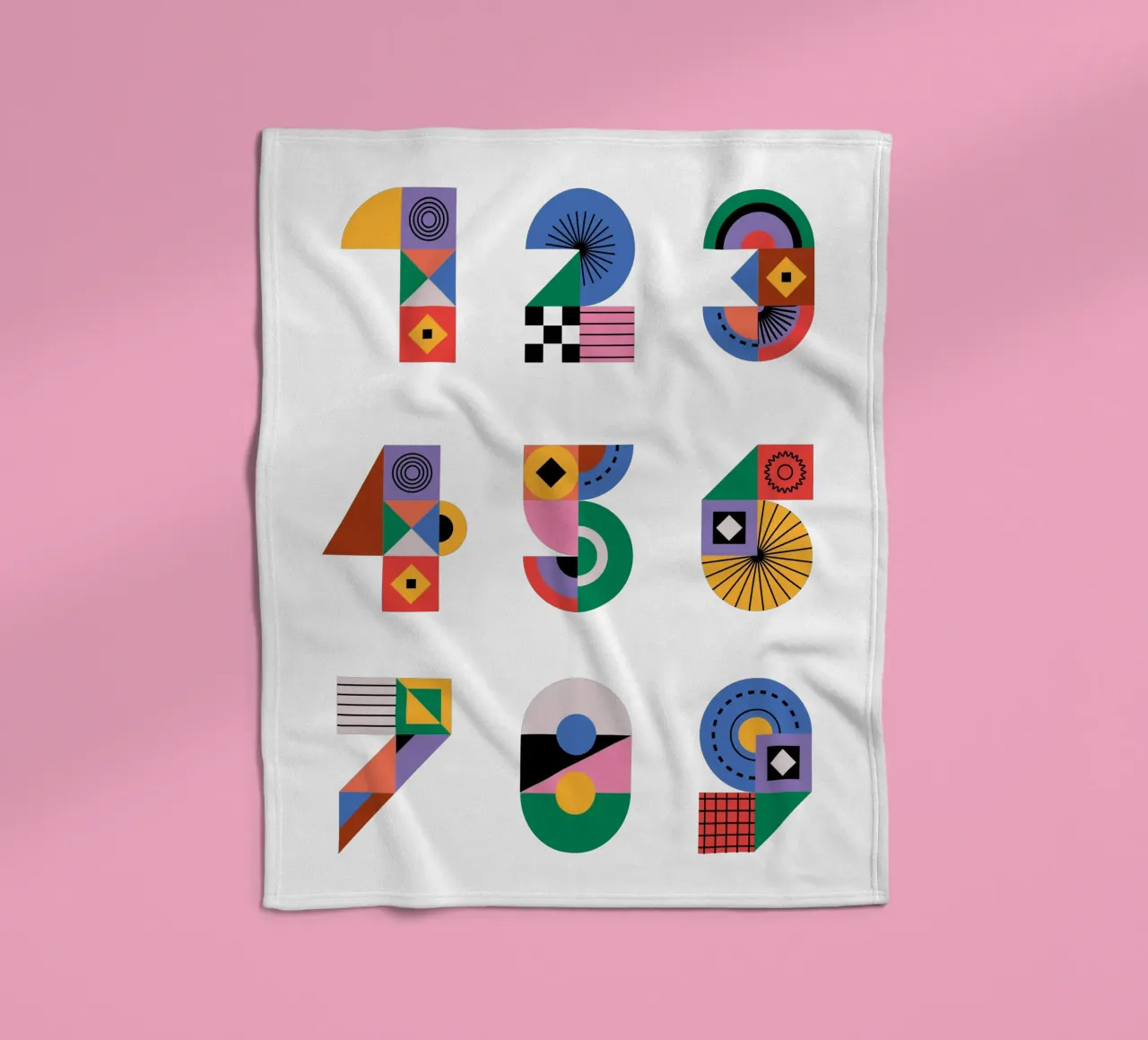 One Two Three coperta in pile da Tamsen Design